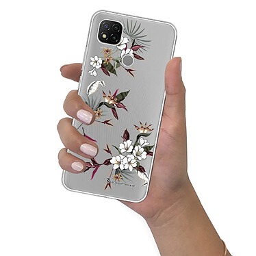 LaCoqueFrançaise Coque Xiaomi Redmi 9C 360 intégrale transparente Motif Fleurs Sauvages Tendance pas cher