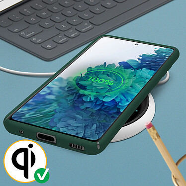 Acheter Avizar Coque Galaxy S20 FE Semi-rigide Soft Touch Compatible QI vert