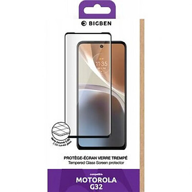 Avis BigBen Connected Protège-écran pour Motorola MOTO G32 en Verre trempé 2.5D Transparent