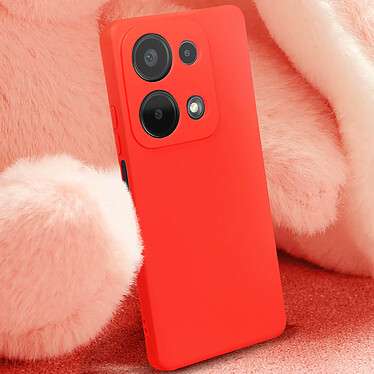 Avis Avizar Coque pour Xiaomi Redmi Note 13 Pro 4G Soft-touch Anti-traces Rouge