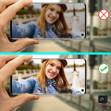 Clappio Caméra Avant Samsung Galaxy S10 / S10e Objectif de remplacement Frontal pas cher