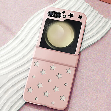 Avis Avizar Coque pour Samsung Galaxy Z Flip 5 Rigide Motif Étoile  Rose