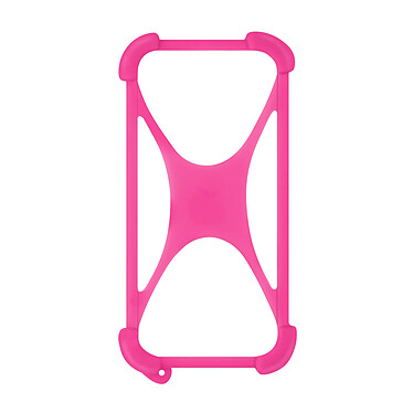 Avizar Coque Smartphone jusqu'à 6.7 pouces Universelle Silicone Gel Extensible rose