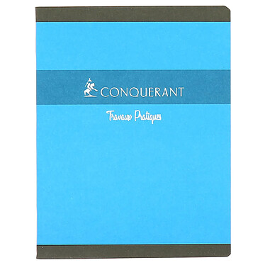 Avis CONQUÉRANT Cahier de TP 17x22cm 64p 70g/90g Grands Carreaux/Uni Blanc Coloris aléatoires x 20