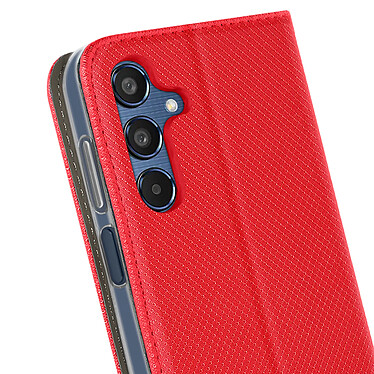 Avizar Étui pour Samsung Galaxy M35 Clapet Porte-carte et Support Rouge pas cher