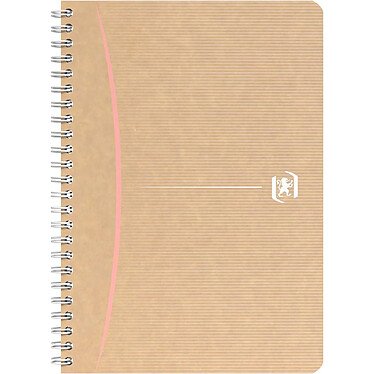 Avis OXFORD Touareg Cahier A5 Ligné 180 Pages Papier Recyclé Reliure Spirale Couverture Kraft