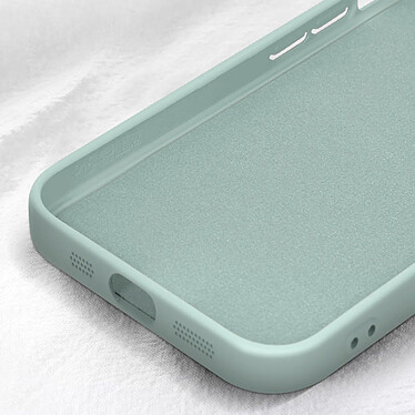 Avis Avizar Coque Silicone pour iPhone 15 Caméra Protégée Doux au Toucher  Vert Menthe