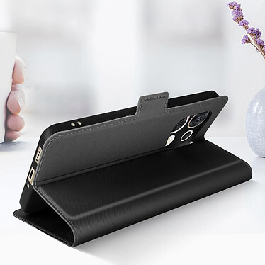 Acheter Avizar Étui pour Oppo Reno 8 5G Portefeuille Support Finition Striée Ultra-Slim  Noir / Gris