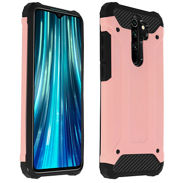 Avizar Coque Xiaomi Redmi Note 8 Pro Protection Bi-matière Antichutes (1,80m) rose gold