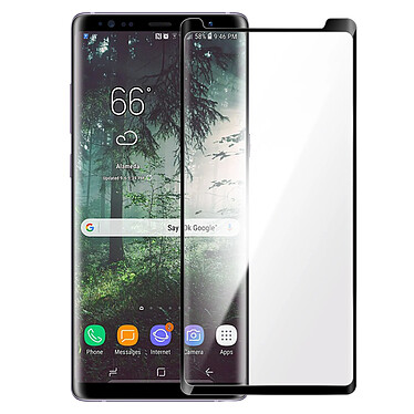 Avizar Film Samsung Galaxy Note 8 Verre Trempé Biseauté Transparent au Contour Noir