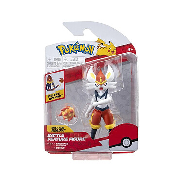 Pokémon - Figurine Battle Feature Pyrobut 10 cm pas cher