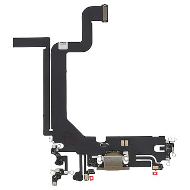 Clappio Connecteur de Charge pour iPhone 14 Pro Max, Port Lightning + Micro Dorée