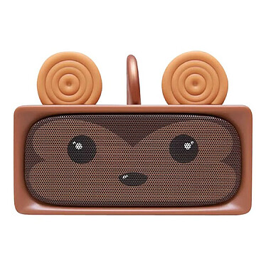 Mobility on Board Enceinte Bluetooth Animal Adorable Singe Marron