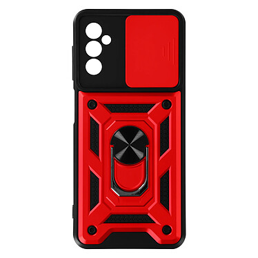 Avizar Coque Samsung Galaxy M52 5G avec Cache caméra et Bague Support Vidéo Rouge