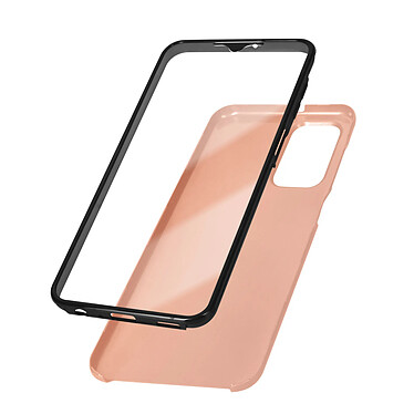 Avizar Coque pour Samsung Galaxy A13 5G et A04s Intégrale Arrière Rigide Transparent et Avant Souple  Rose