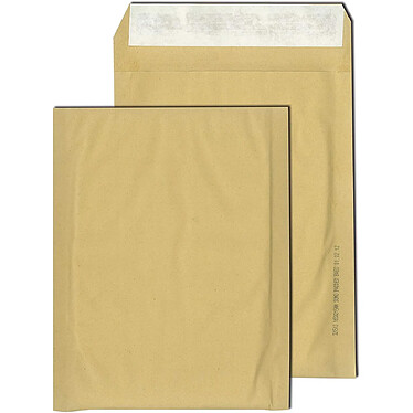 GPV Boite 50 Pochettes d'Expédition SUMO Multi-plis Kraft recyclé 90 g Taille D-195X265