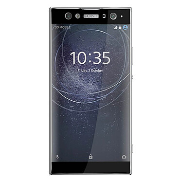 Avizar Film Xperia XA2 Ultra Protection écran intégral verre trempé anti-explosion noir