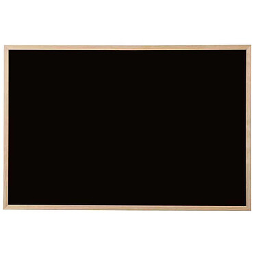 BI-OFFICE Tableau noir bois naturel, 400 x 300 mm, noir