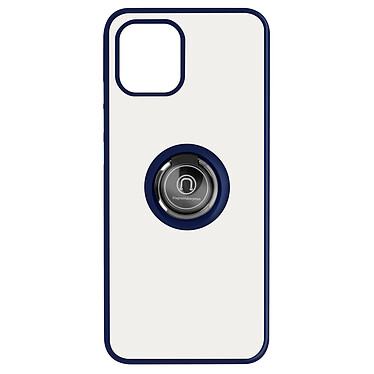 Avizar Coque pour Samsung Galaxy A03 Bi-matière Bague Métallique Support Vidéo  Bleu