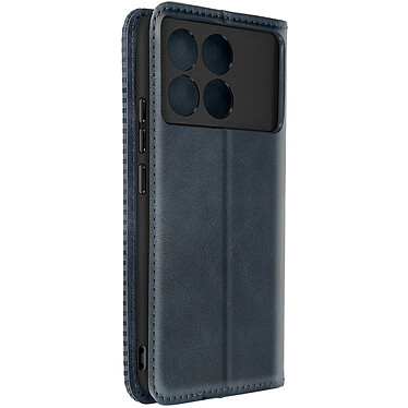 Avizar Étui pour Xiaomi Poco X6 Pro Portefeuille Support Motif Mosaique Bleu Nuit