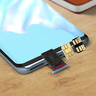 Avis Clappio Tiroir Carte Sim et Nano Memory Huawei P30 Pro Pièce de Rechange Compatible Bleu