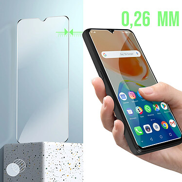 Avizar Verre Trempé pour Vivo X80 Lite Dureté 9H Biseauté 2.5D fin 0.26mm  transparent pas cher