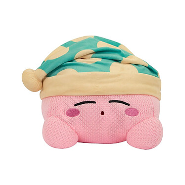 Kirby - Peluche Kirby Nuiguru-Knit  Sleeping Mega 25 cm