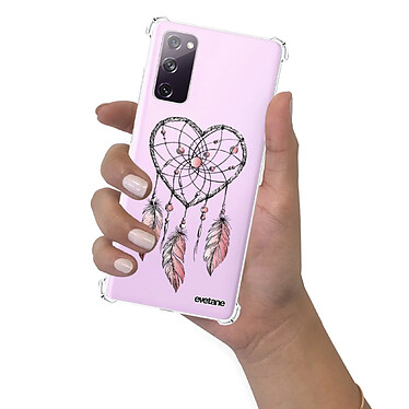 Evetane Coque Samsung Galaxy S20 FE anti-choc souple angles renforcés transparente Motif Attrape coeur pas cher