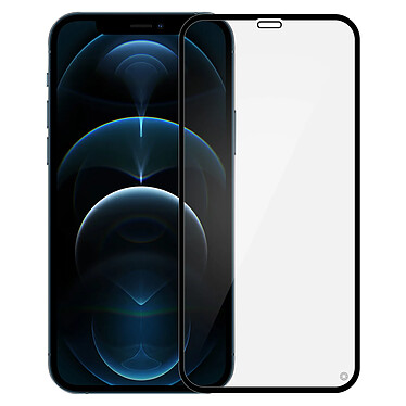 Force Glass Film pour iPhone 12 / 12 Pro Verre Organique Résistant Anti-traces  Noir