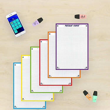 Acheter OXFORD Bloc de 30 Fiches Bristol Perforées A5 Q5/5 Bordures bleues