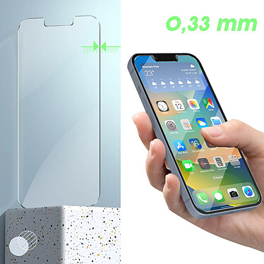 Avizar Verre Trempé iPhone 14 Dureté 9H Anti-traces Ultra-fin Transparent pas cher