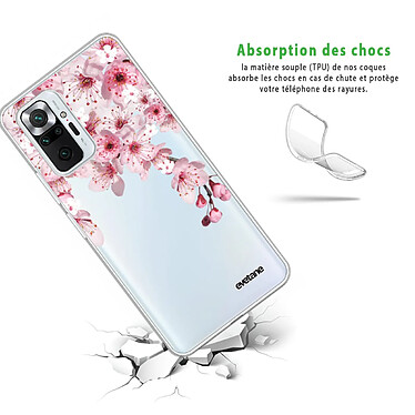 Avis Evetane Coque Xiaomi Redmi Note 10 Pro 360 intégrale transparente Motif Cerisier Tendance