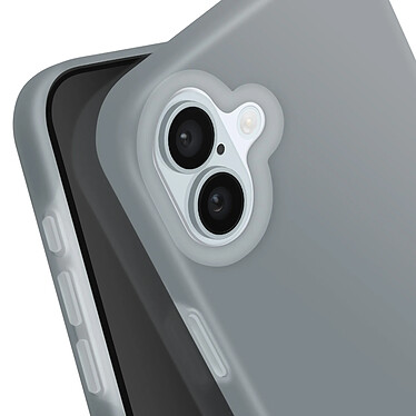 Avis Avizar Coque pour iPhone 16 Plus Antichoc Intérieur Doux Bord Surélevé Gris