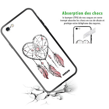 Avis Evetane Coque en verre trempé iPhone 6 Plus / 6S Plus Attrape coeur