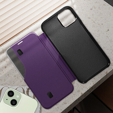 Acheter Avizar Étui Folio pour iPhone 15 Plus Clapet Support Vidéo  Violet foncé