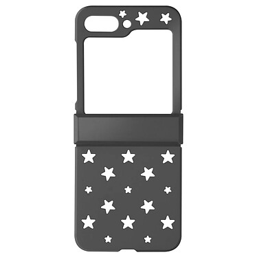 Avizar Coque pour Samsung Galaxy Z Flip 5 Rigide Motif Étoile  Noir