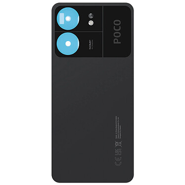 Clappio Cache Batterie de remplacement pour Xiaomi Poco C65 Noir