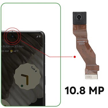 Avis Clappio Caméra Avant pour Google Pixel 7 Pro Capteur Selfie 10.8MP Noir