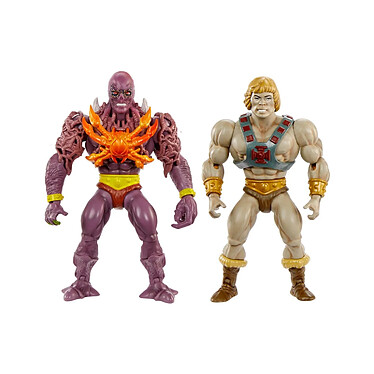 Les Maîtres de l'Univers x Stranger Things Origins - Pack 2 figurines He-Man & Vecna 14 cm