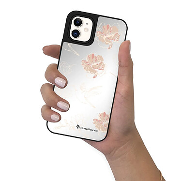 Acheter LaCoqueFrançaise Coque iPhone 11 miroir Fleurs Blanches Design