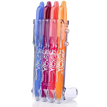 PILOT Set 4 stylos Pilot Pen Frixion Ball 07 Set2Go Bleu Violet Rose Orange