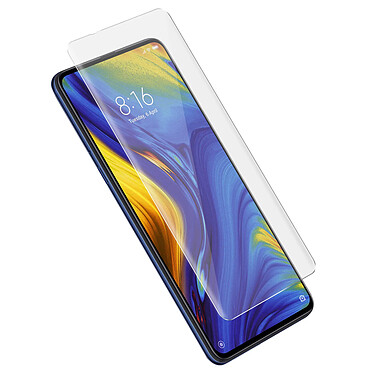 Muvit Film pour Xiaomi Mi Mix 3 Verre trempé 9H Bords Incurvés Ultra-fin  Transparent