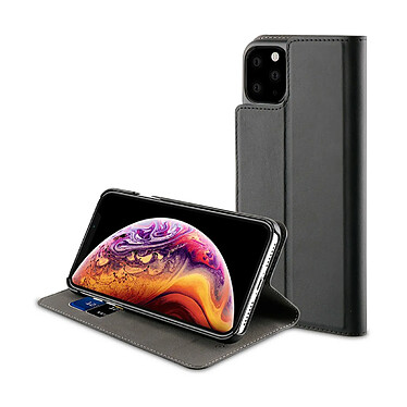 Avis Muvit Étui pour Apple iPhone 11 Pro Max Édition Folio Stand avec Emplacement de Cartes Noir