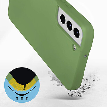 Avis Avizar Coque Samsung Galaxy S22 Plus Silicone Semi-rigide Finition Soft-touch Fine Vert