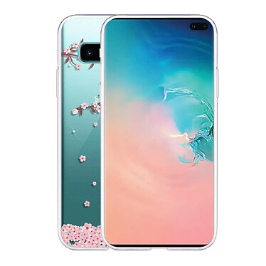 Acheter Evetane Coque Samsung Galaxy S10 Plus 360 intégrale transparente Motif Chute De Fleurs Tendance