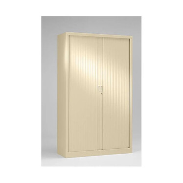 VINCO Armoire Monobloc H160xL 80xP43 cm 3T Beige (1015) Rideaux Beige