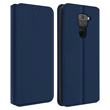 Avizar Housse Xiaomi Redmi Note 9 Étui Folio Portefeuille Fonction Support bleu