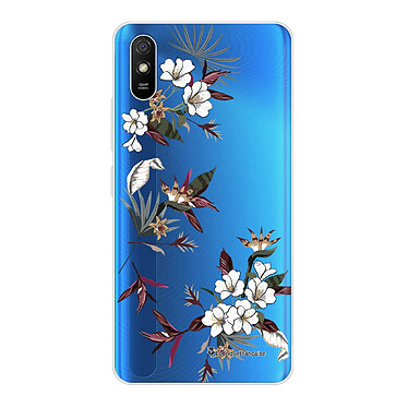 LaCoqueFrançaise Coque Xiaomi Redmi 9A 360 intégrale transparente Motif Fleurs Sauvages Tendance