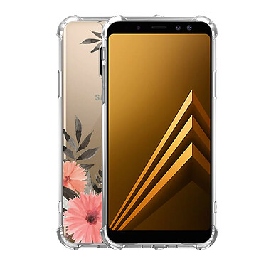 Avis Evetane Coque Samsung Galaxy A8 2018 anti-choc souple angles renforcés transparente Motif Fleurs roses