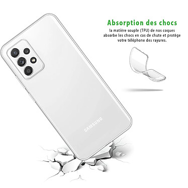 Avis Evetane Coque Samsung Galaxy A72 360° intégrale protection avant arrière silicone transparente Motif